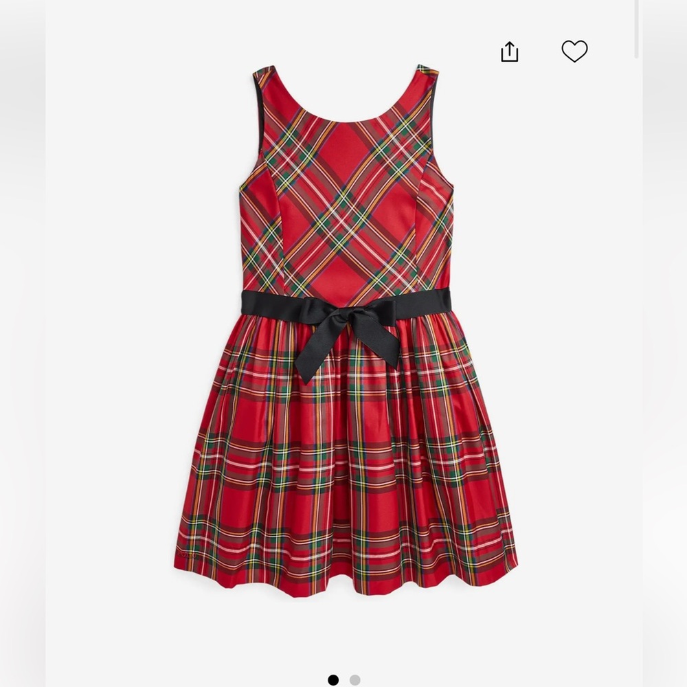 Polo by Ralph Lauren Red Plaid Kids Dress